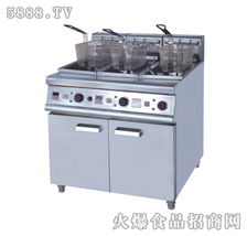 立式三缸三篩電炸爐現(xiàn)面向全國(guó)招商 蒼南富源食品機(jī)械